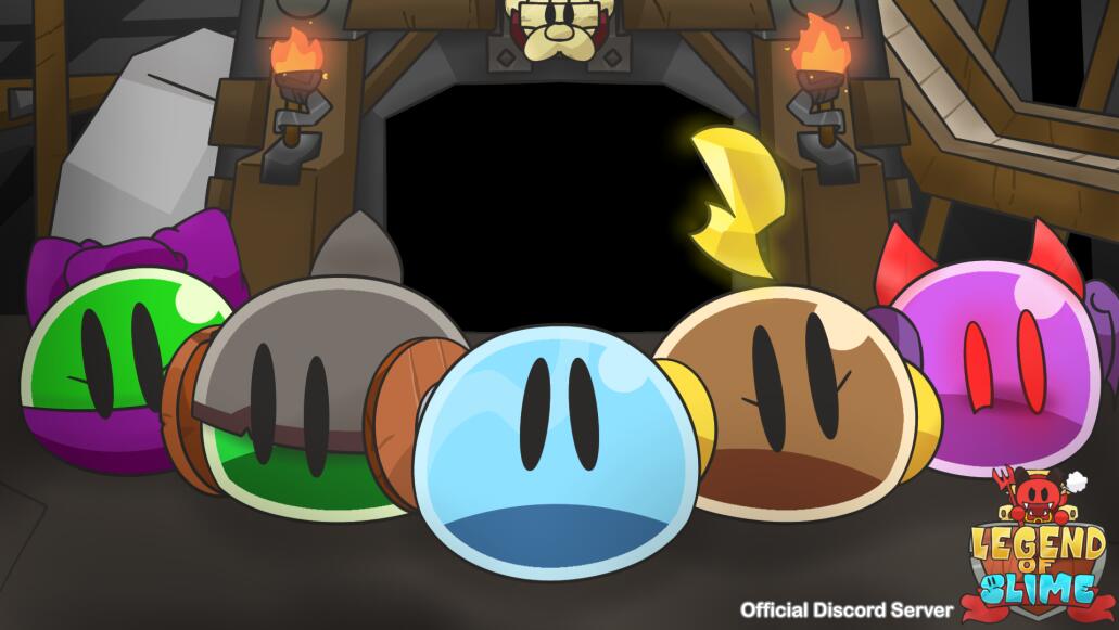 Discovery splash banner for Legend of Slime : Idle RPG Discord server
