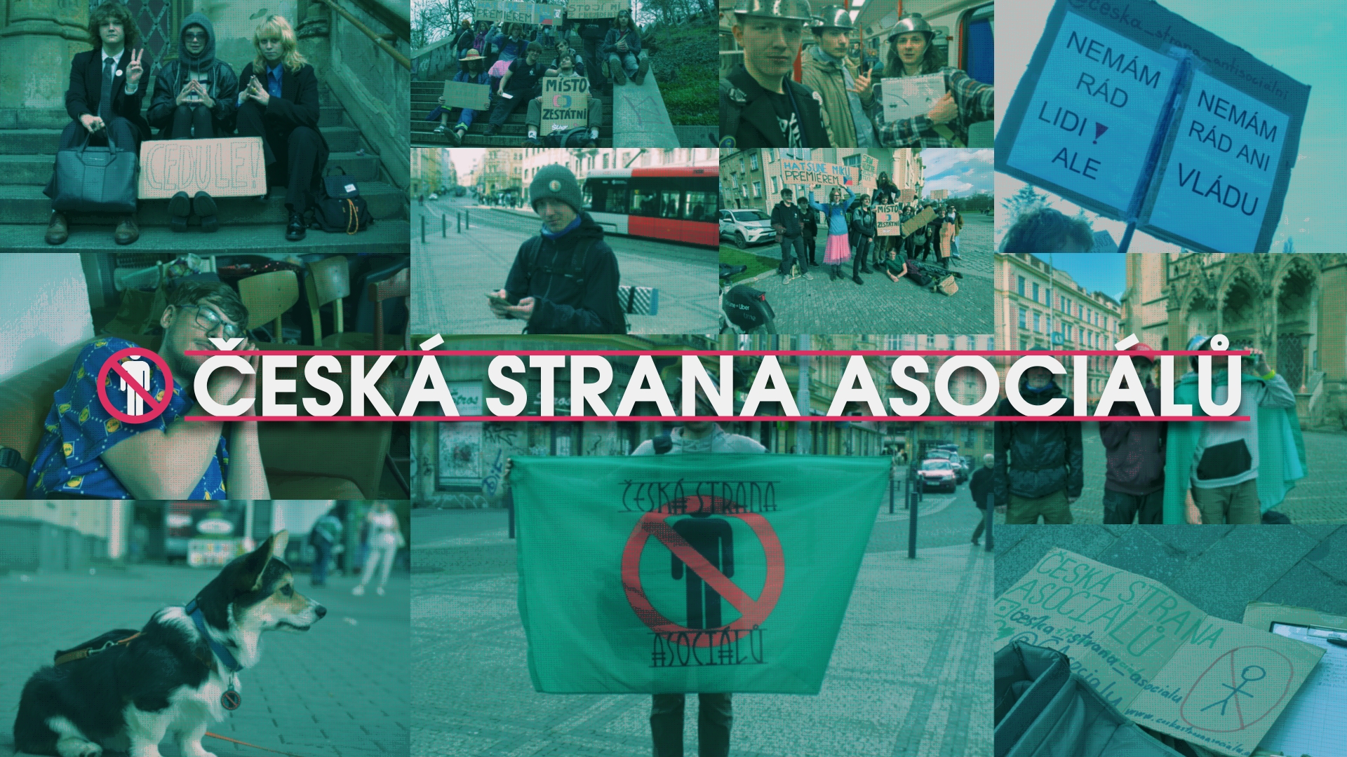 Discovery splash banner for Dyskord servr České strany asociálů Discord server