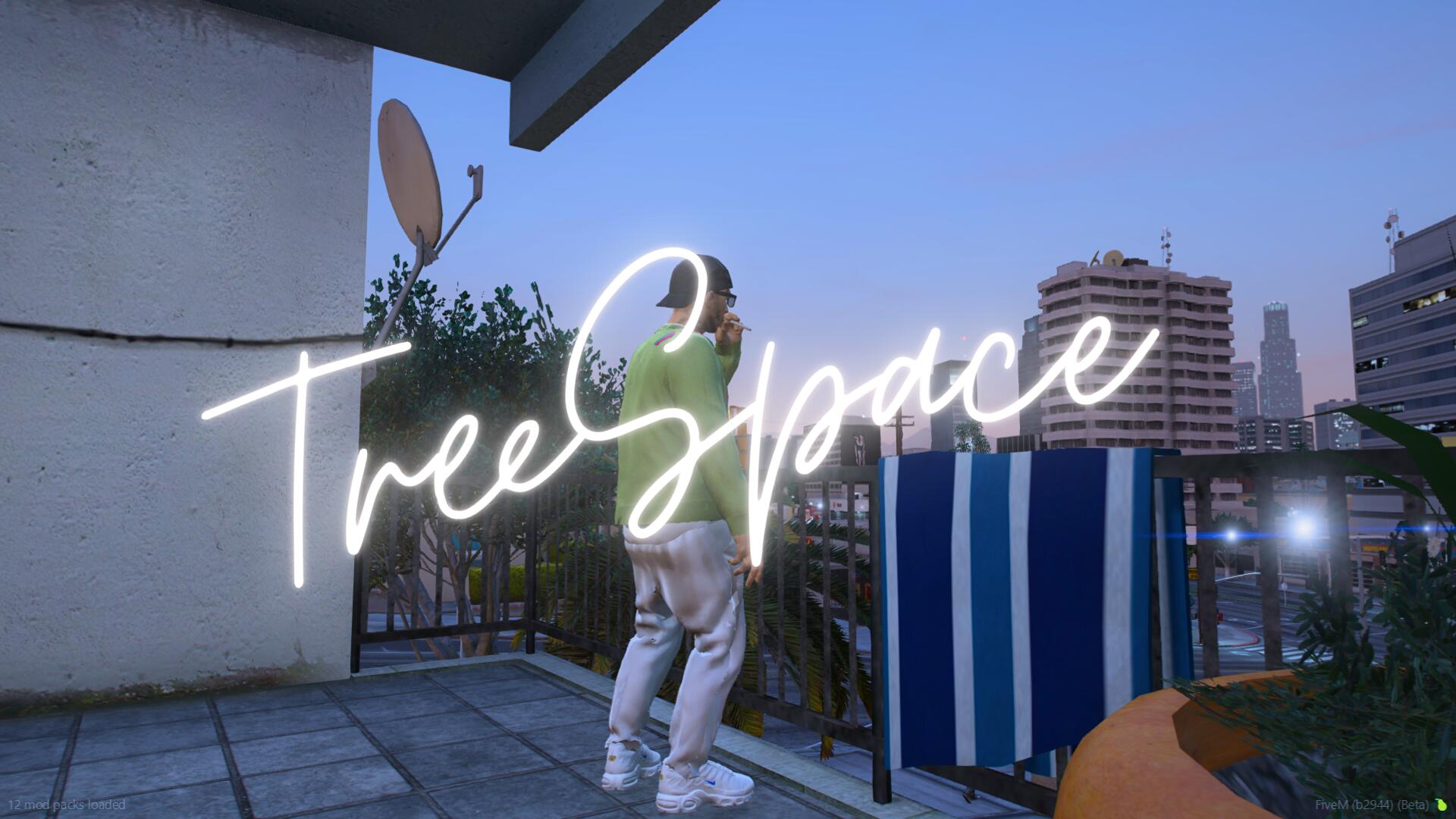 Discovery splash banner for TreeSpace - FiveM Discord server