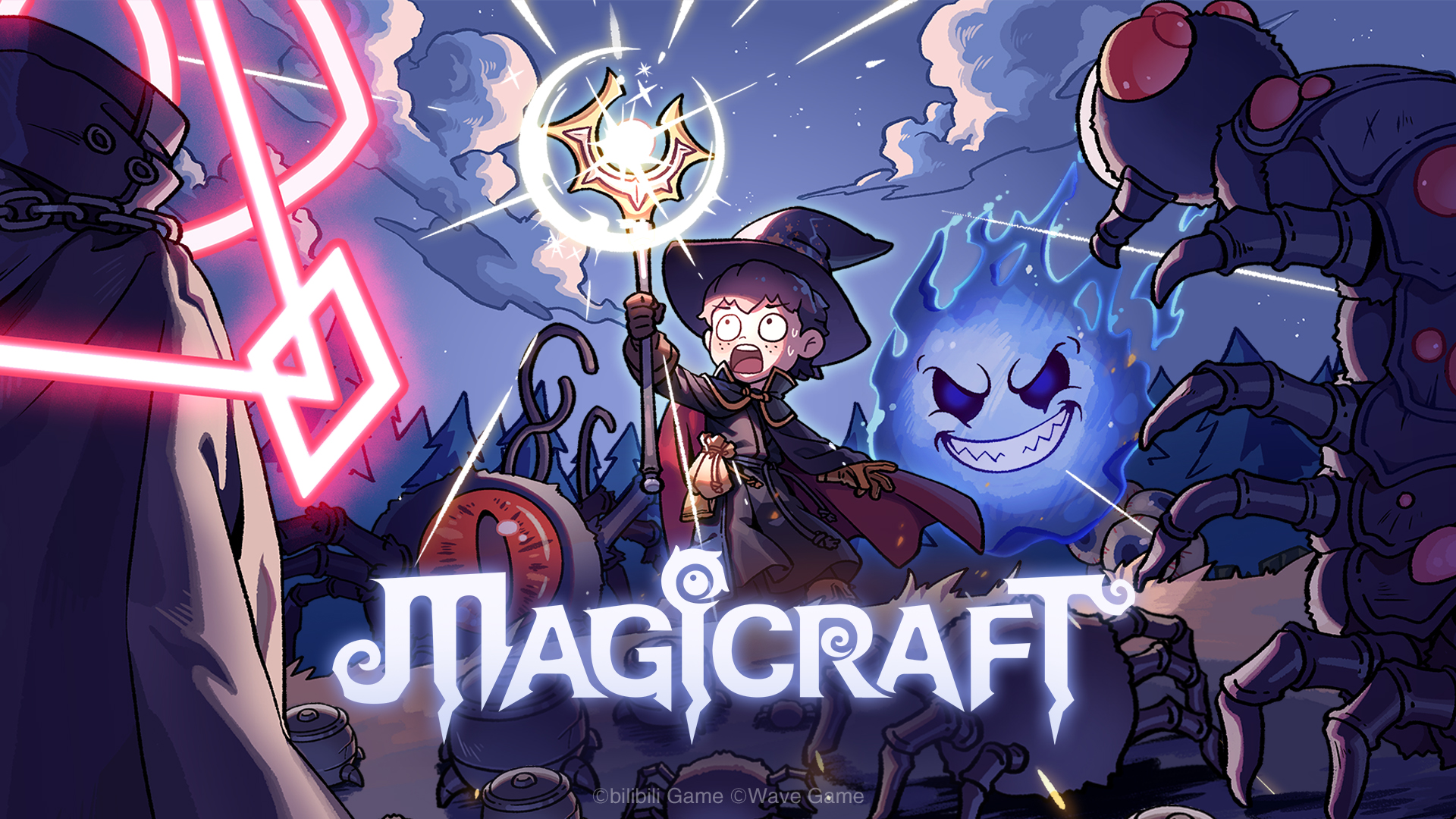 Discovery splash banner for Magicraft Discord server