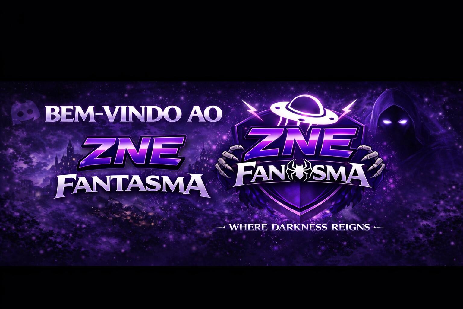 Discovery splash banner for ZNE Fantasma Discord server