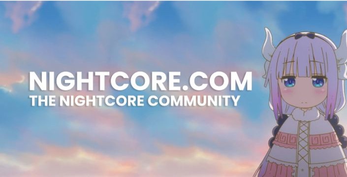 Discovery splash banner for Nightcore • Lo-fi • Slowed & Reverb | The Nightcore Network Discord server