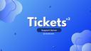 Discovery splash banner for Tickets v2 Support Discord server