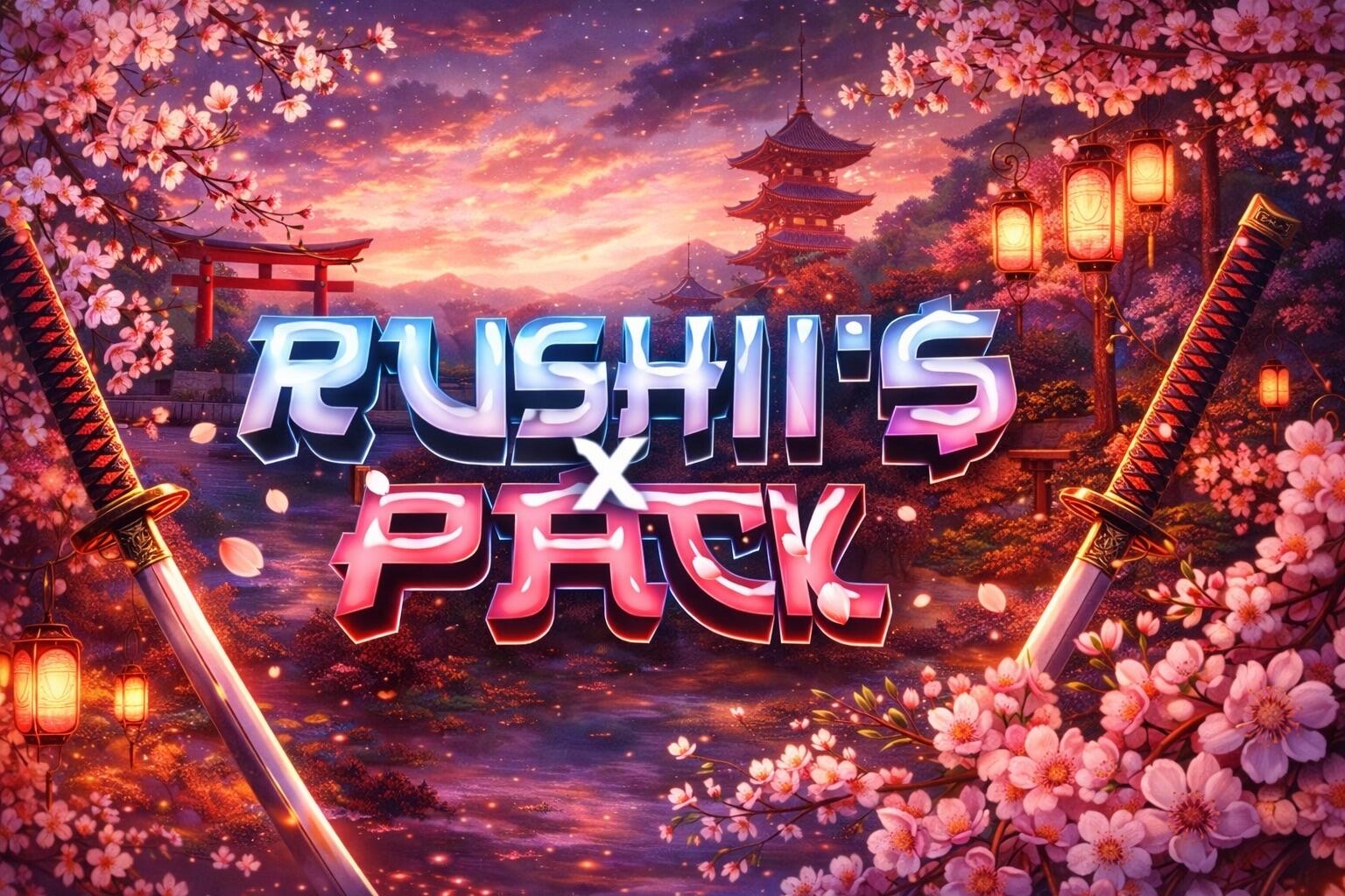 Discovery splash banner for Rushii’S x Packs Discord server