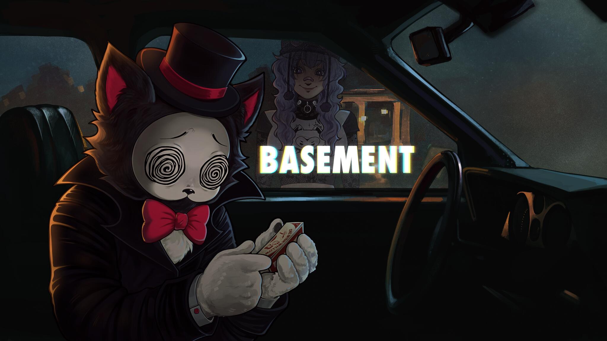 Discovery splash banner for Kitty's Basement Discord server