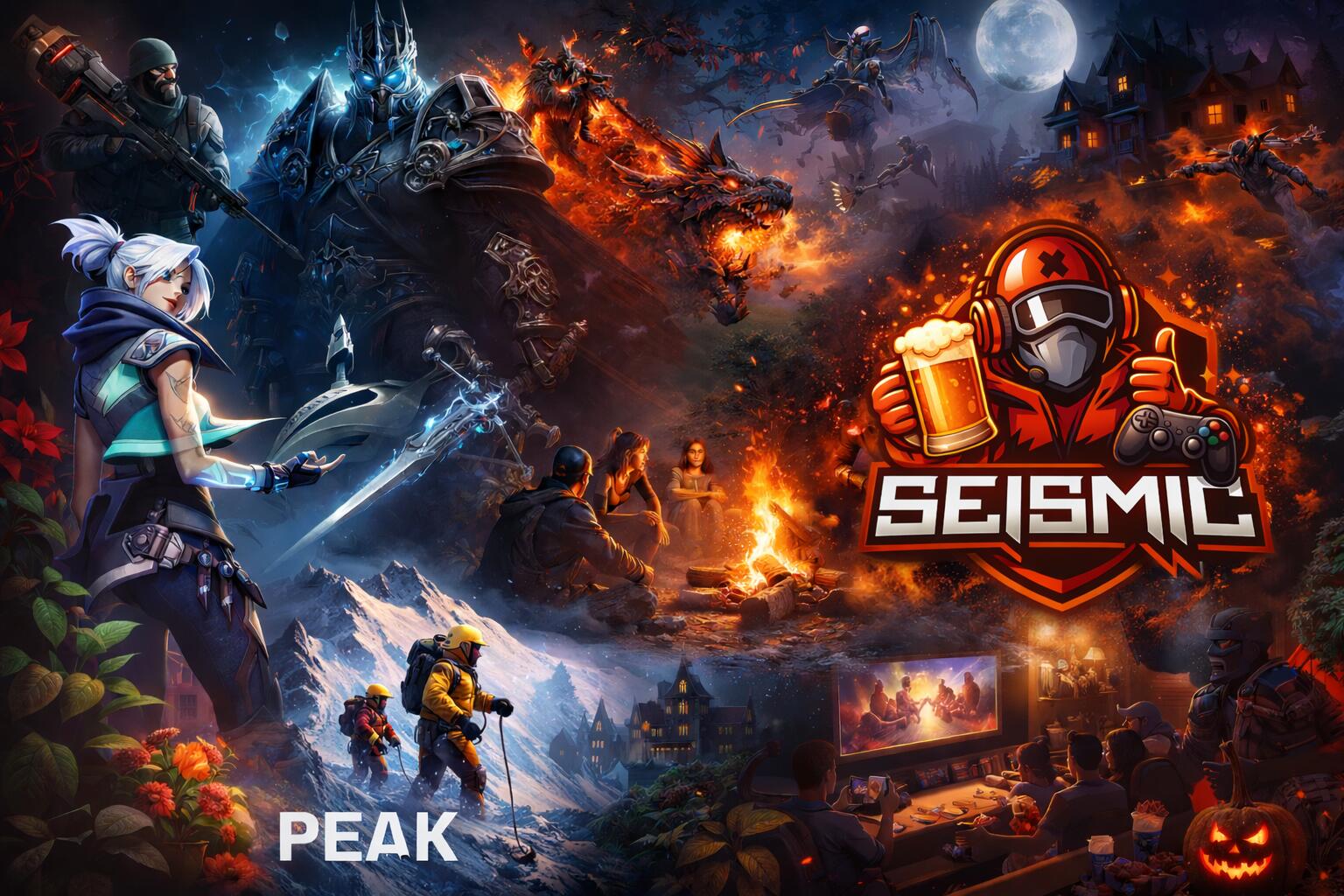 Discovery splash banner for Seismic Discord server