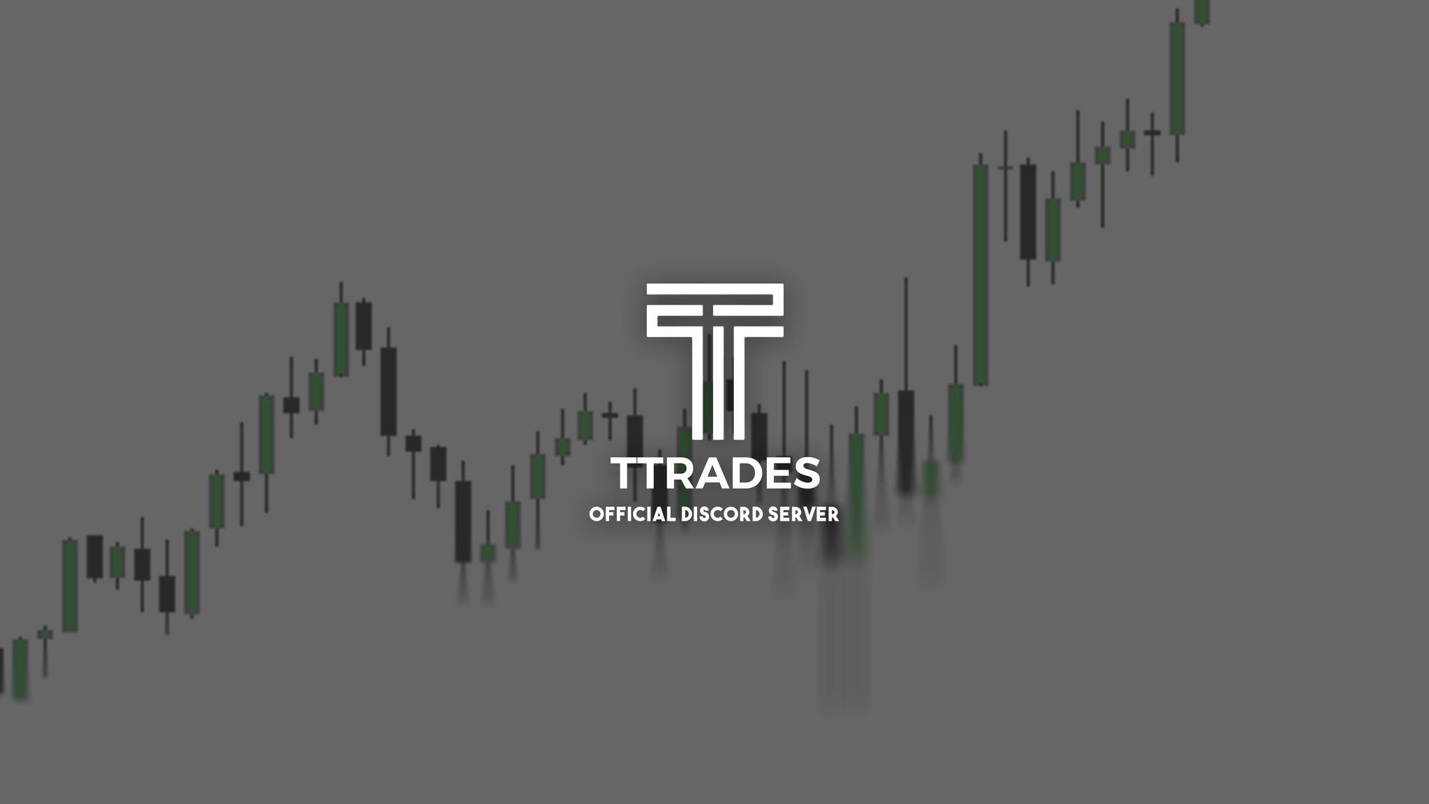 Discovery splash banner for TTrades Community Discord server