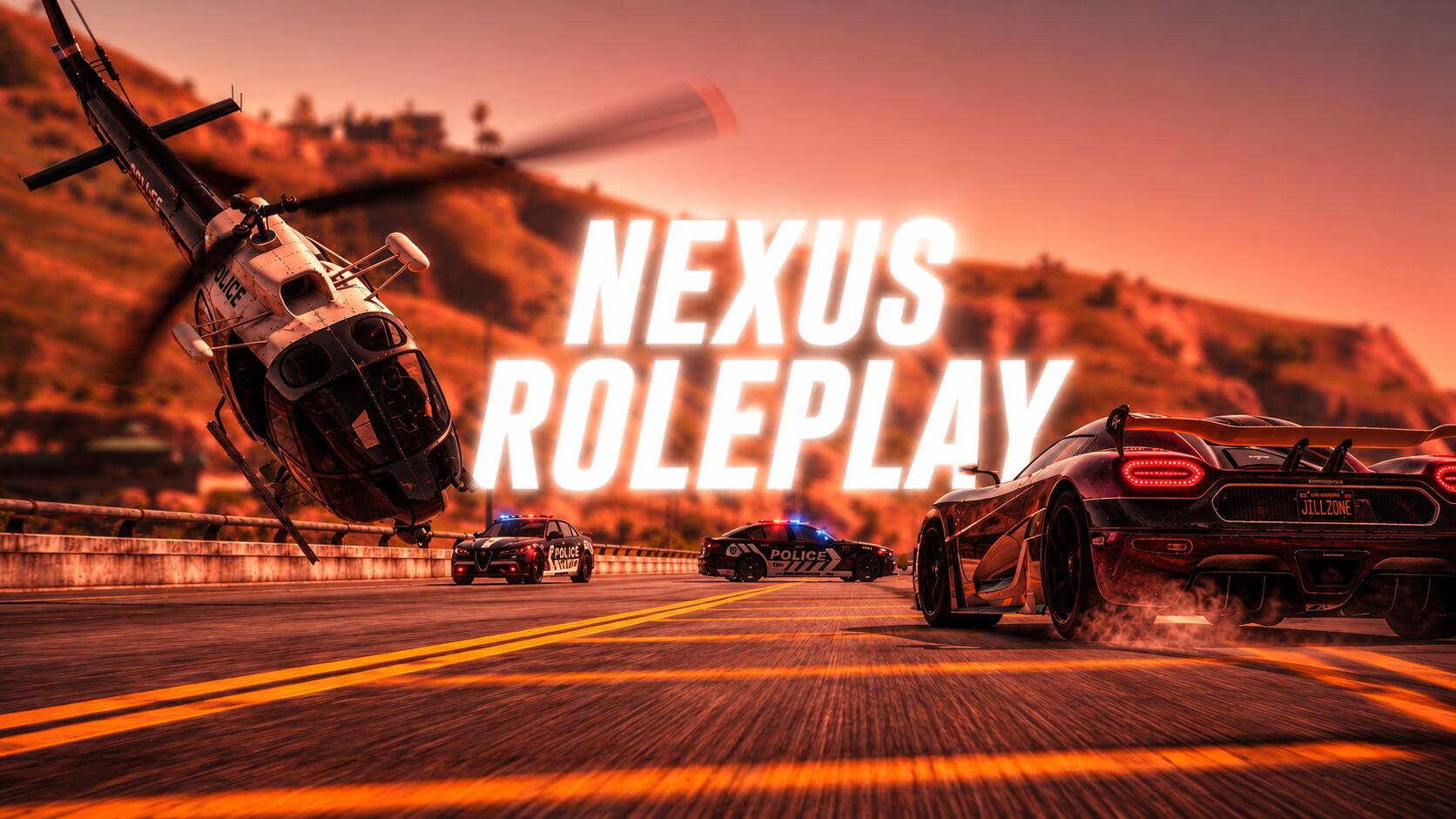 Discovery splash banner for NEXUS Roleplay Discord server