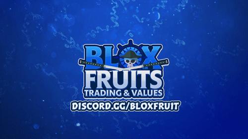 Discovery splash banner for Blox Fruits Trading Server Discord server