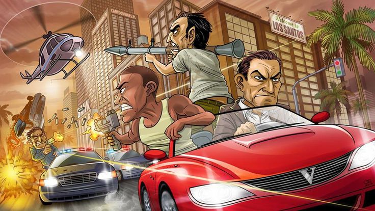 Discovery splash banner for Grand Theft Auto Online And More Games Discord server