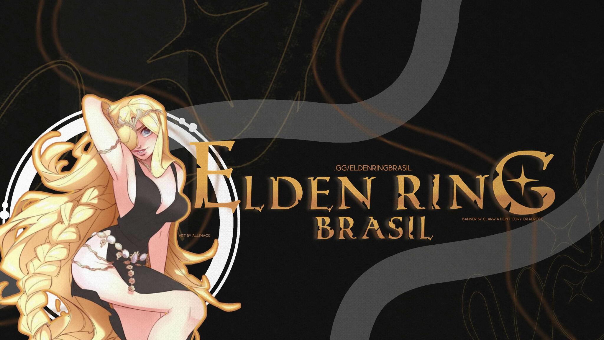 Discovery splash banner for Elden Ring Brasil & Portugal┃Nightreign・Dark Souls・Duskbloods・Mods Discord server