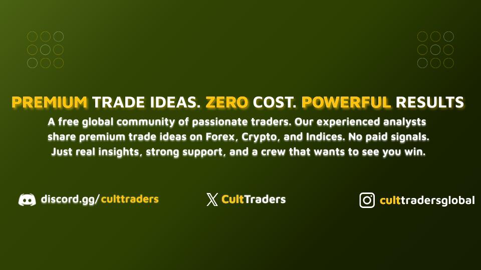 Discovery splash banner for CULT TRADERS Discord server