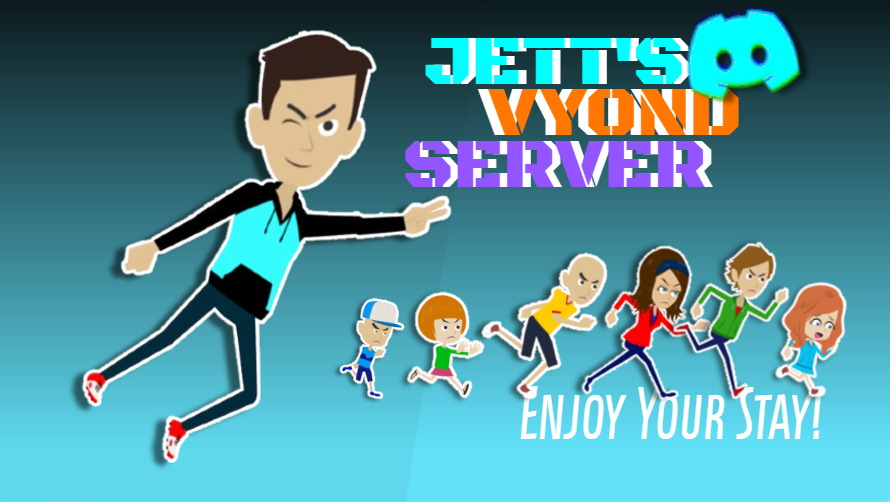 Discovery splash banner for Jett's Discord Server Discord server