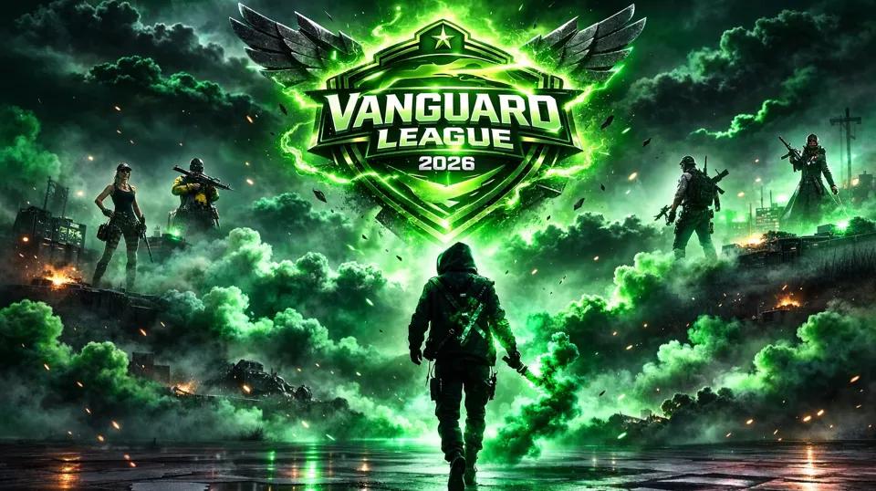 Discovery splash banner for VANGUARD SCRIMS Discord server