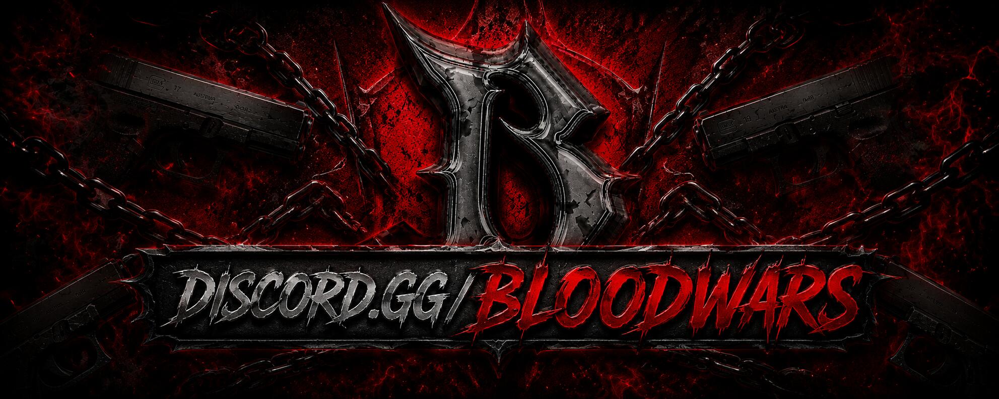 Discovery splash banner for BLOODWARS Discord server