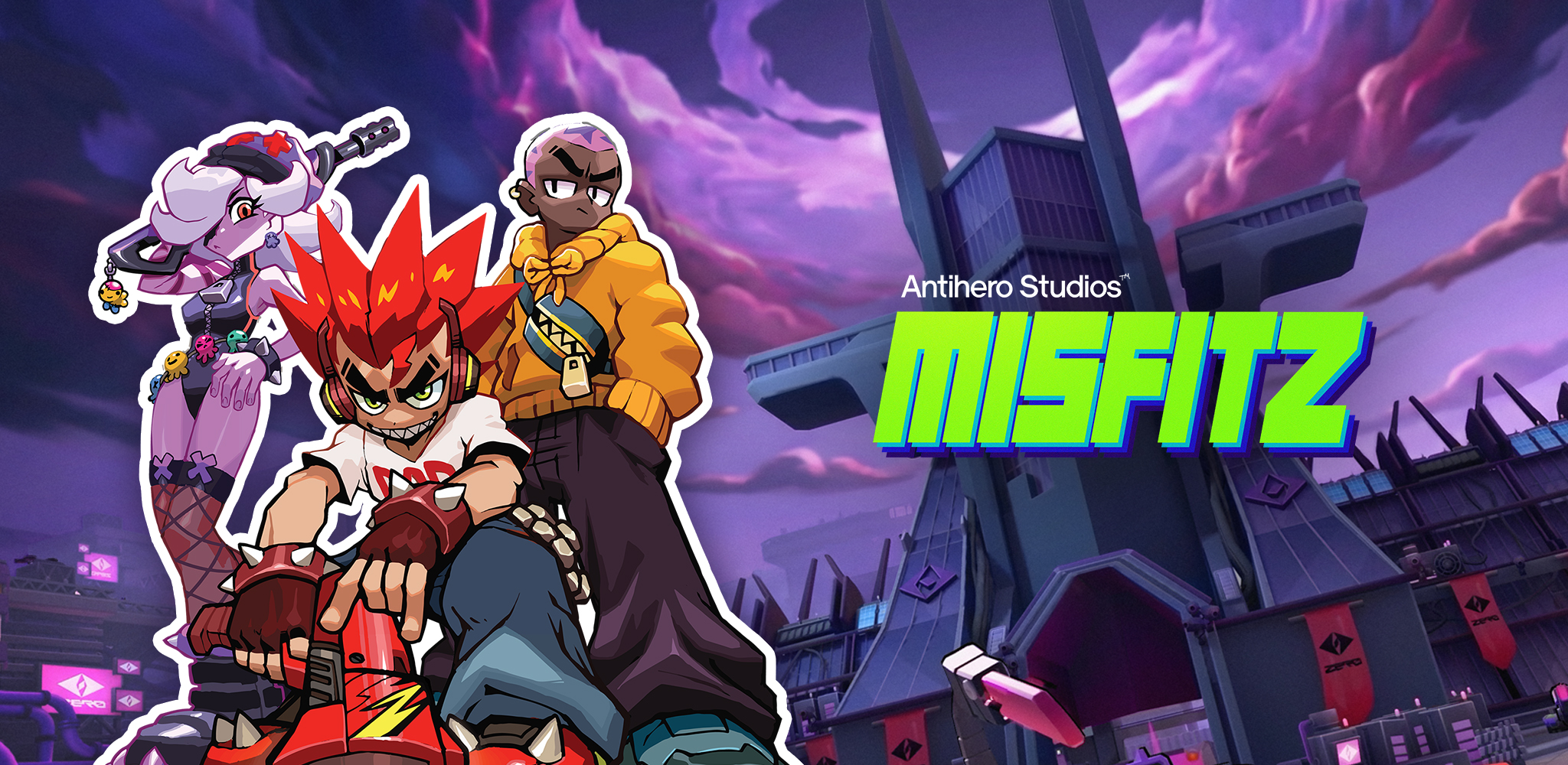 Discovery splash banner for Antihero Studios Discord server