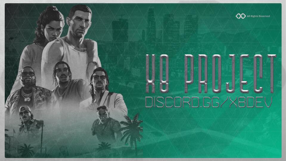 Discovery splash banner for X8 Project Discord server