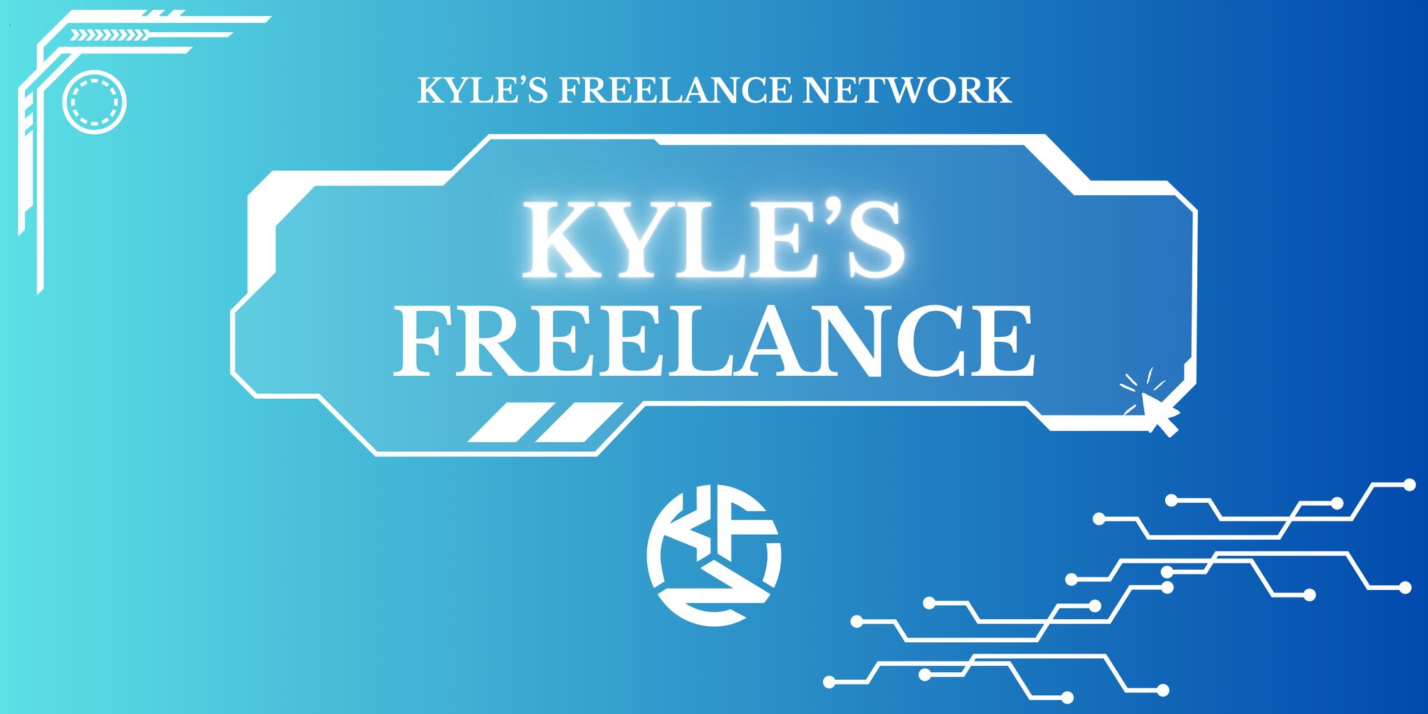 Discovery splash banner for Kyle’s Freelance Network Discord server