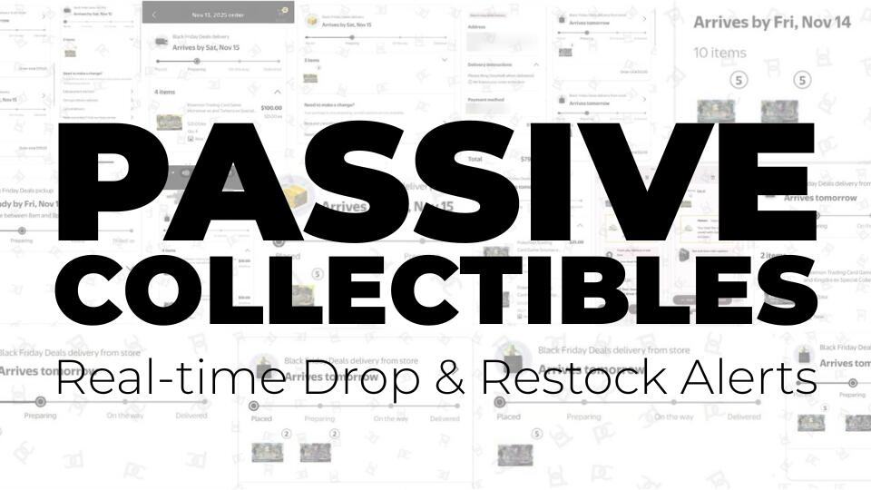 Discovery splash banner for Passive Collectibles Discord server