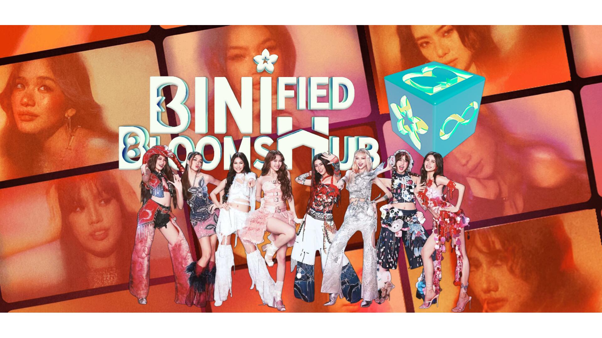 Discovery splash banner for BINIfied Blooms Hub Discord server