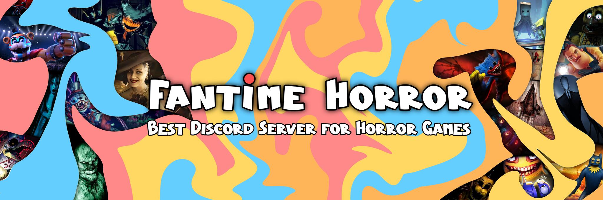 Discovery splash banner for FANTIME HORROR Discord server