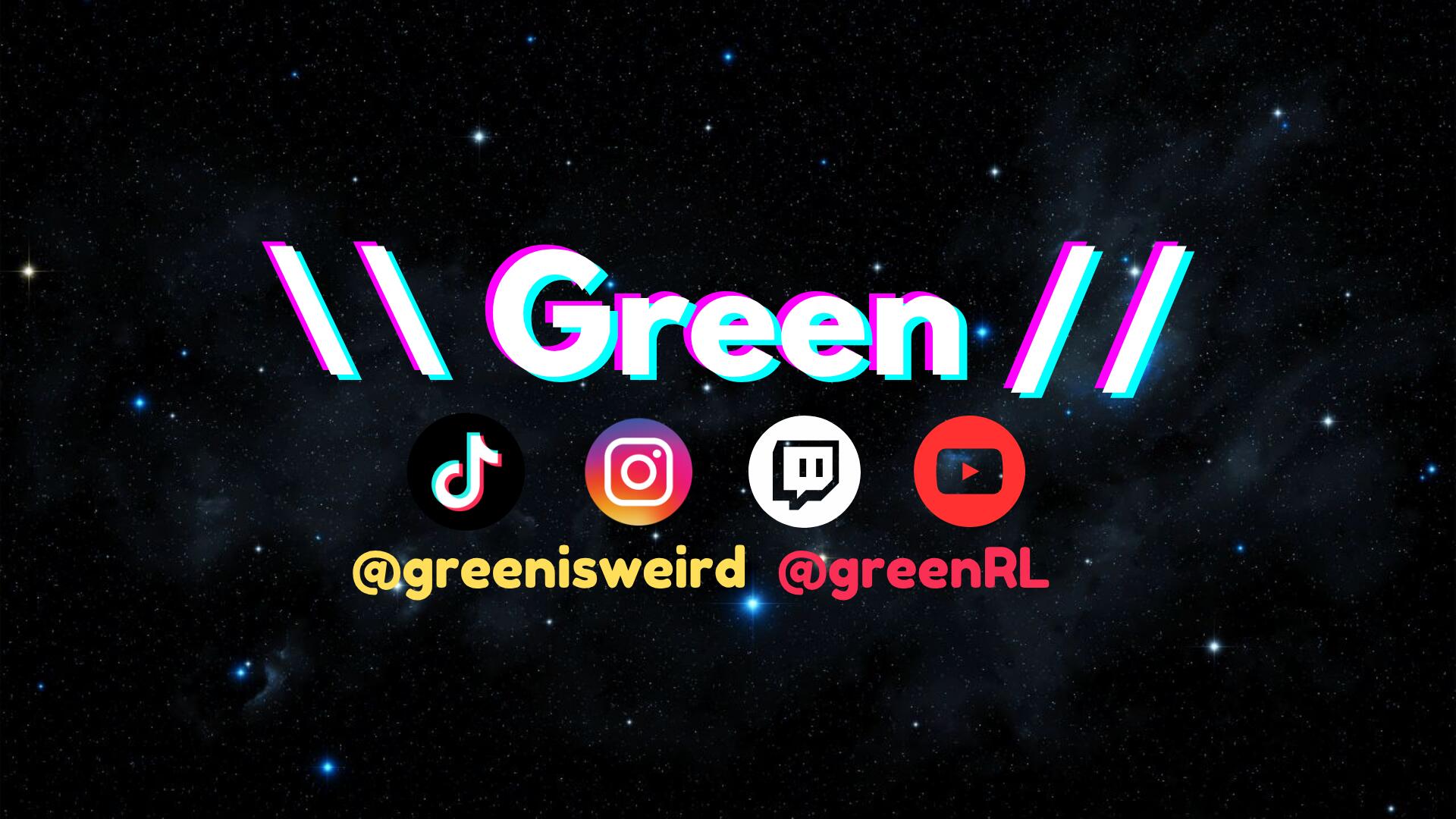 Discovery splash banner for Green's Hideout Discord server