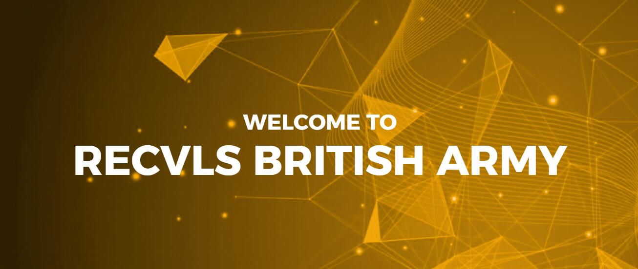 Discovery splash banner for Recvls British Army Discord server