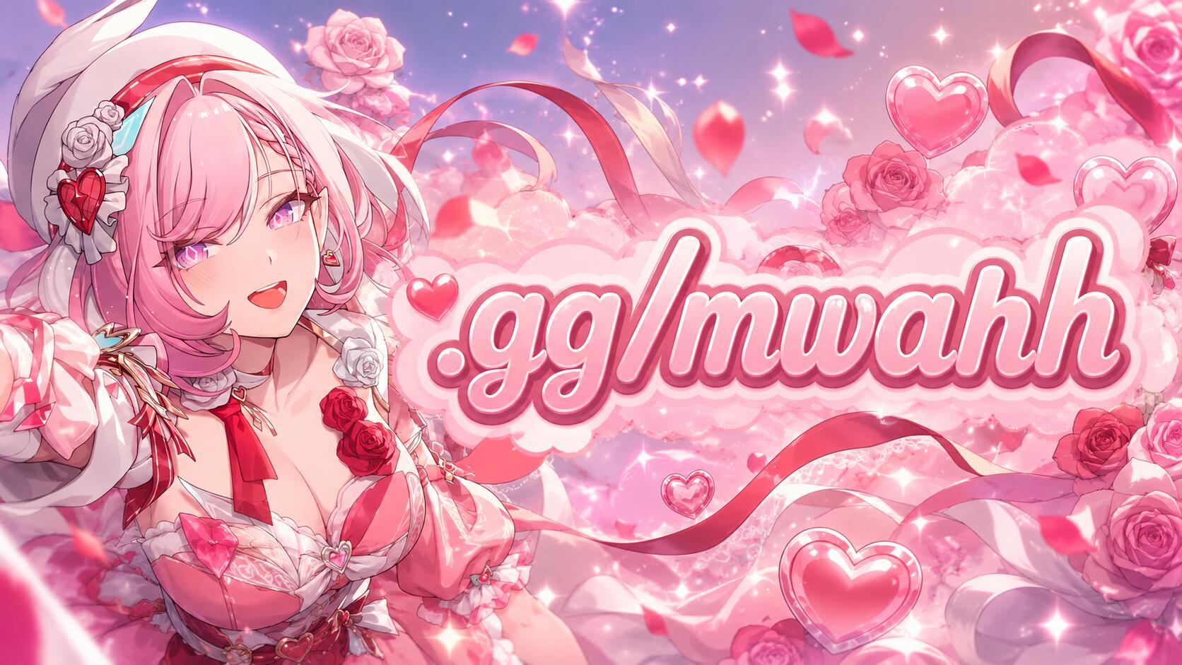 Discovery splash banner for /mwahh ⟢ ask2dm ・ friends ・ giveaways ・ ask to dm ・ hangout ・ vc ・ active Discord server