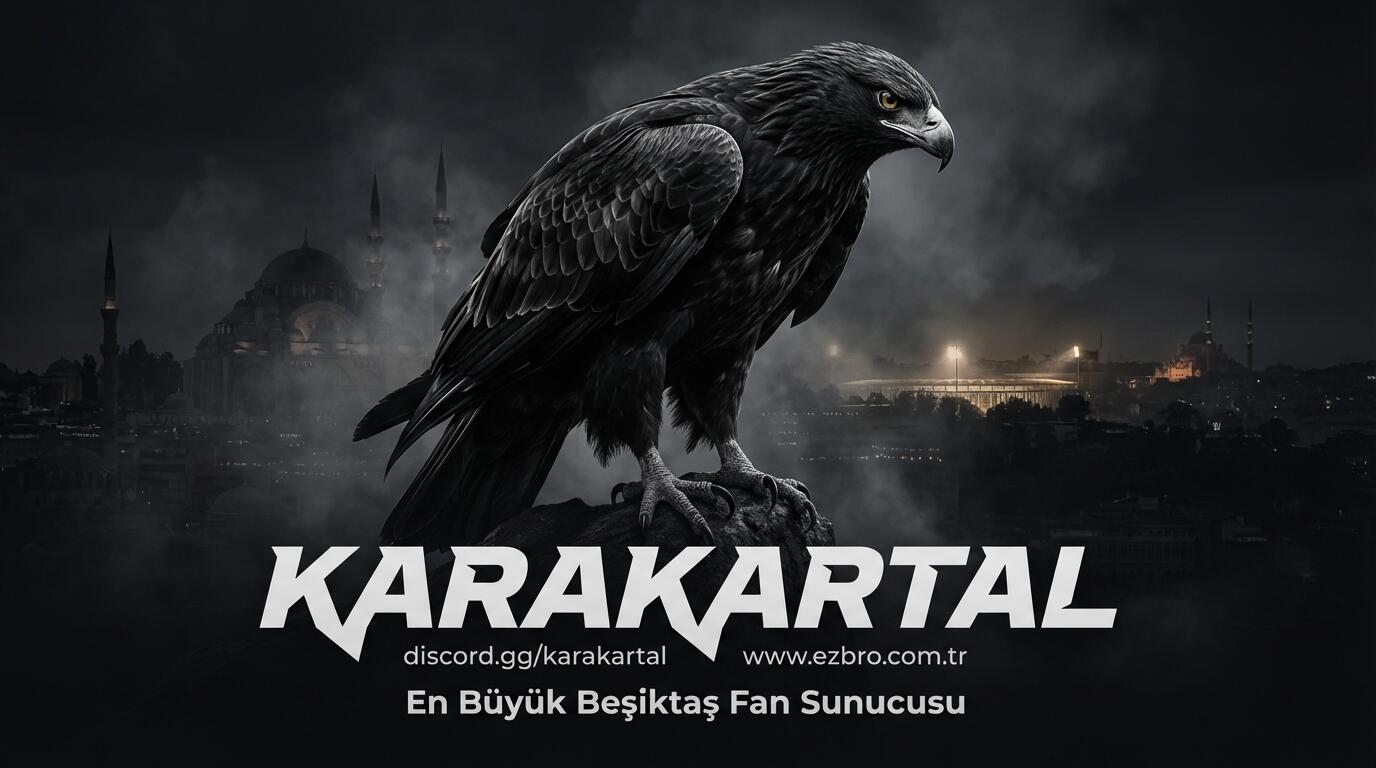 Discovery splash banner for Beşiktaş JK #KaraKartal #EzBro Discord server
