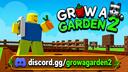 Discovery splash banner for Grow A Garden 2 | Roblox Discord server
