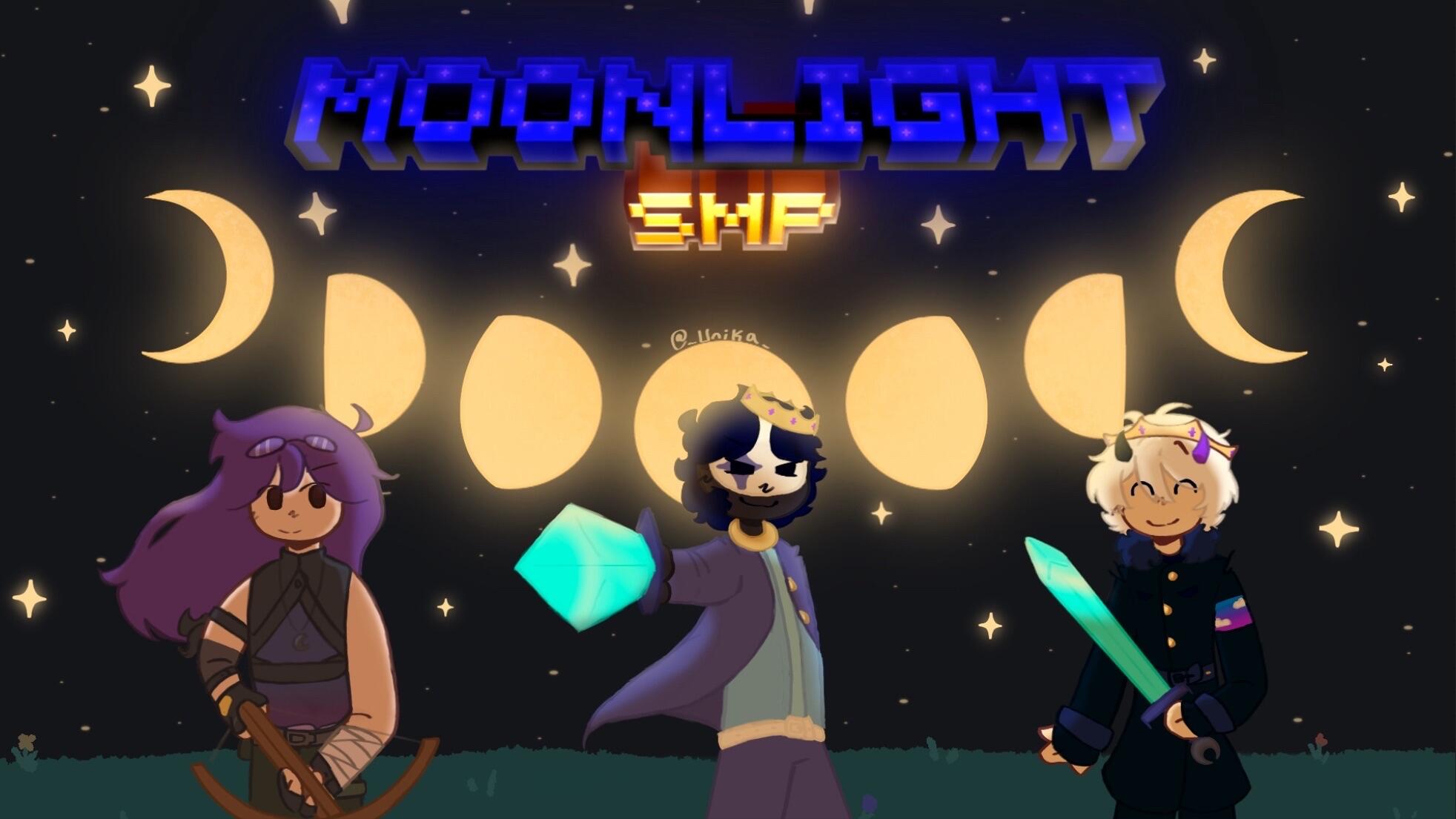 Discovery splash banner for Moonlight SMP | Old Public Discord server