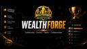 Discovery splash banner for WealthForge Community Discord server