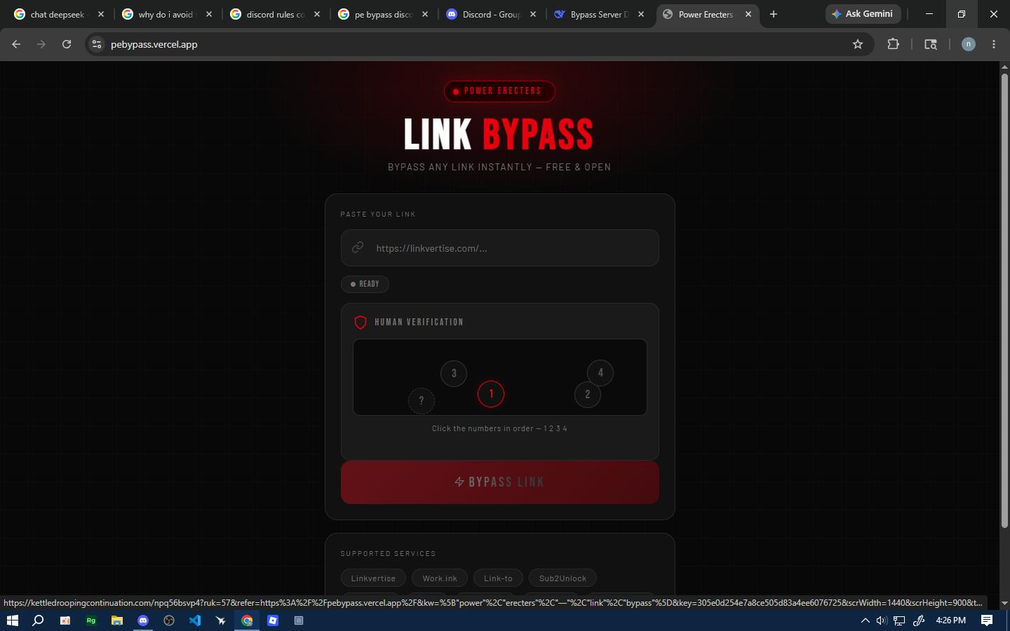 Discovery splash banner for PE | Bypass Discord server