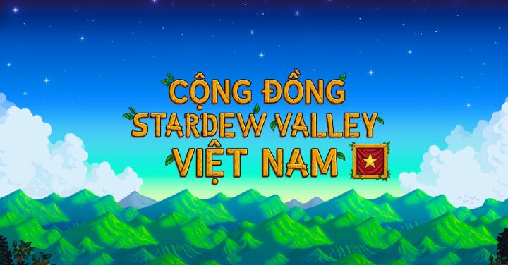 Discovery splash banner for Stardew Valley Việt Nam Discord server