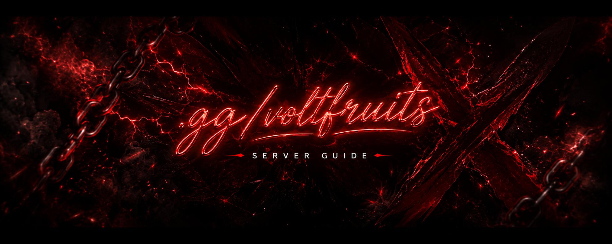 Discovery splash banner for VOLT FRUIT Discord server