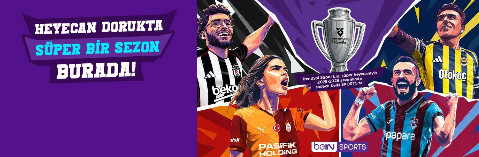 Discovery splash banner for BeIN SPORTS - Süper Lig 2026/2027 Discord server