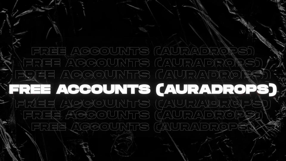 Discovery splash banner for AURA DROPS (FREE ACCOUNTS) Discord server