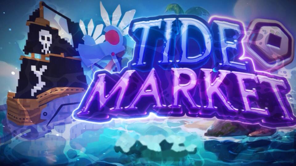 Discovery splash banner for Tide Market | Middleman & Trading Discord server