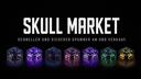 Discovery splash banner for Skull Market Discord server