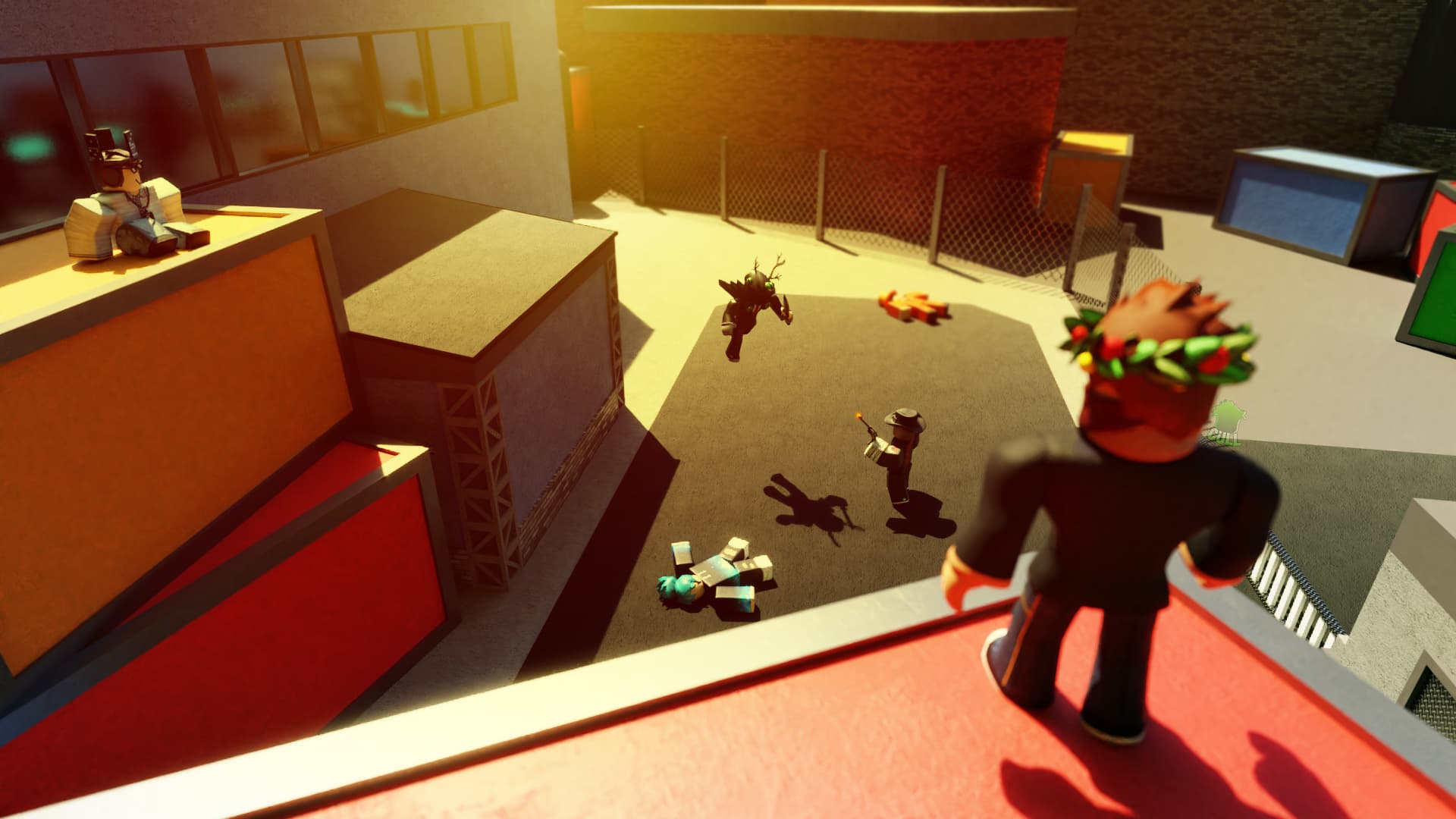 Discovery splash banner for Murder Mystery 2 Discord server