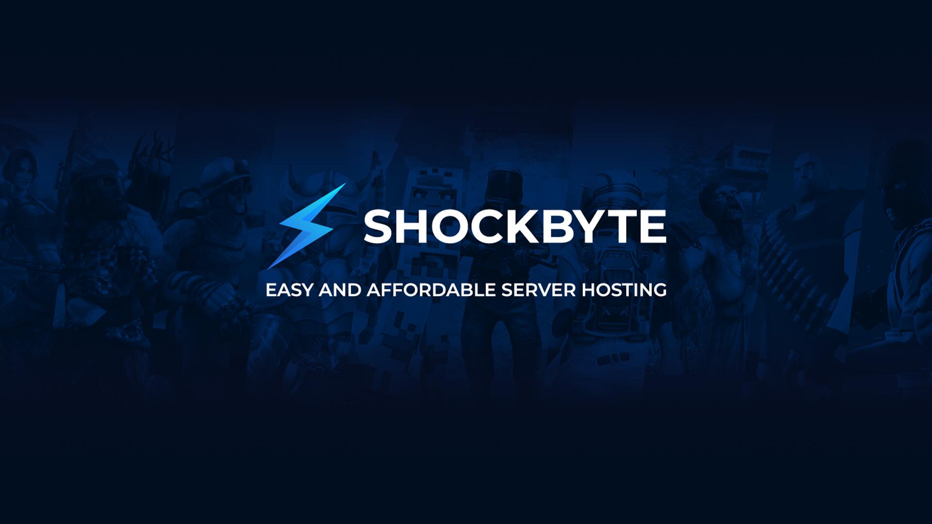 Discovery splash banner for Shockbyte Community Discord server