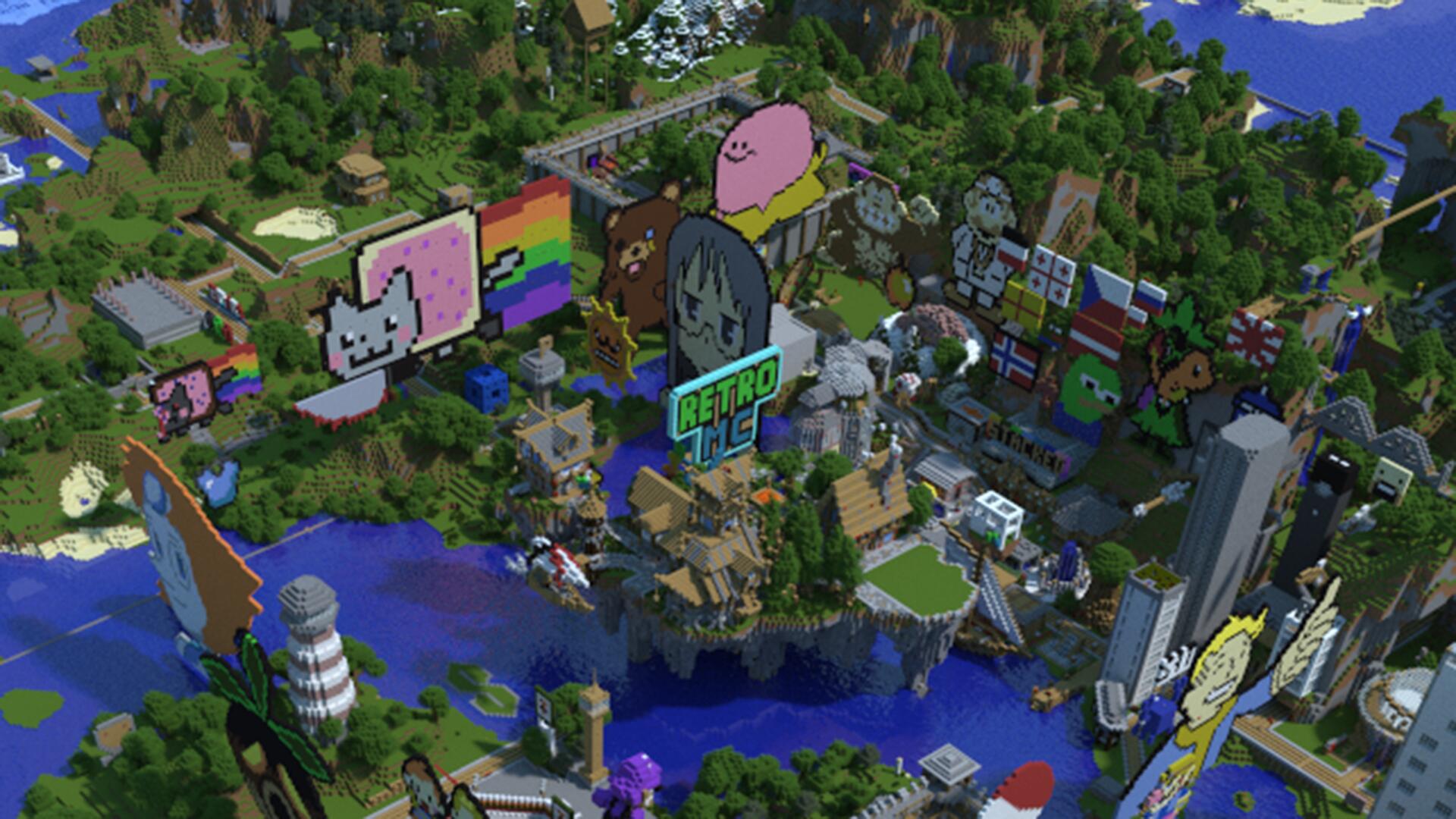 Discovery splash banner for RetroMC Beta Minecraft Discord server