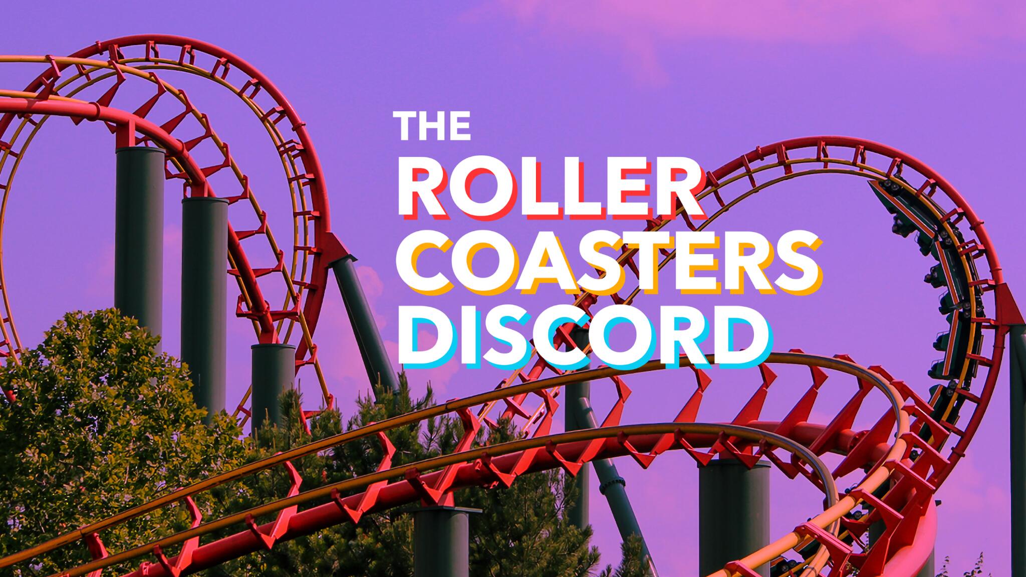 Discovery splash banner for The Roller Coasters Discord Discord server