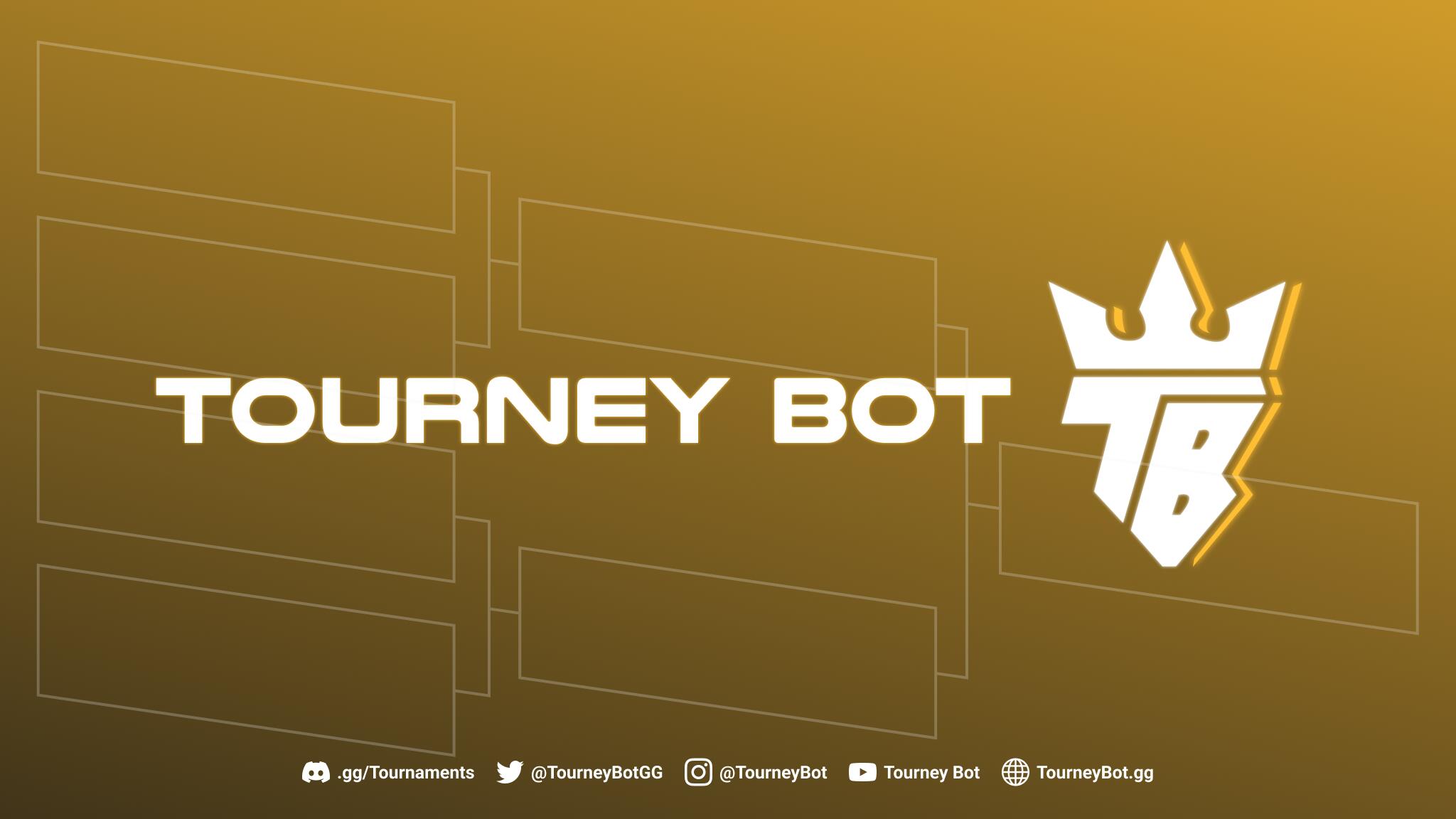 Discovery splash banner for Tourney Bot - Host Tournaments in Discord Discord server