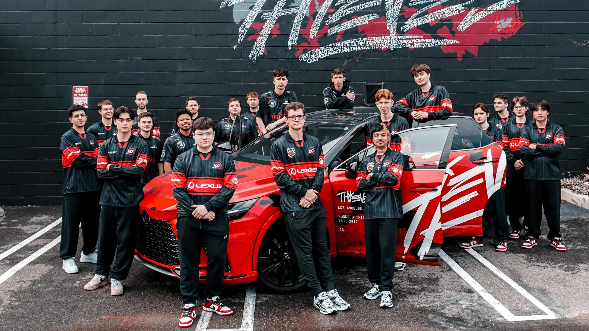 Discovery splash banner for 100 Thieves Discord server
