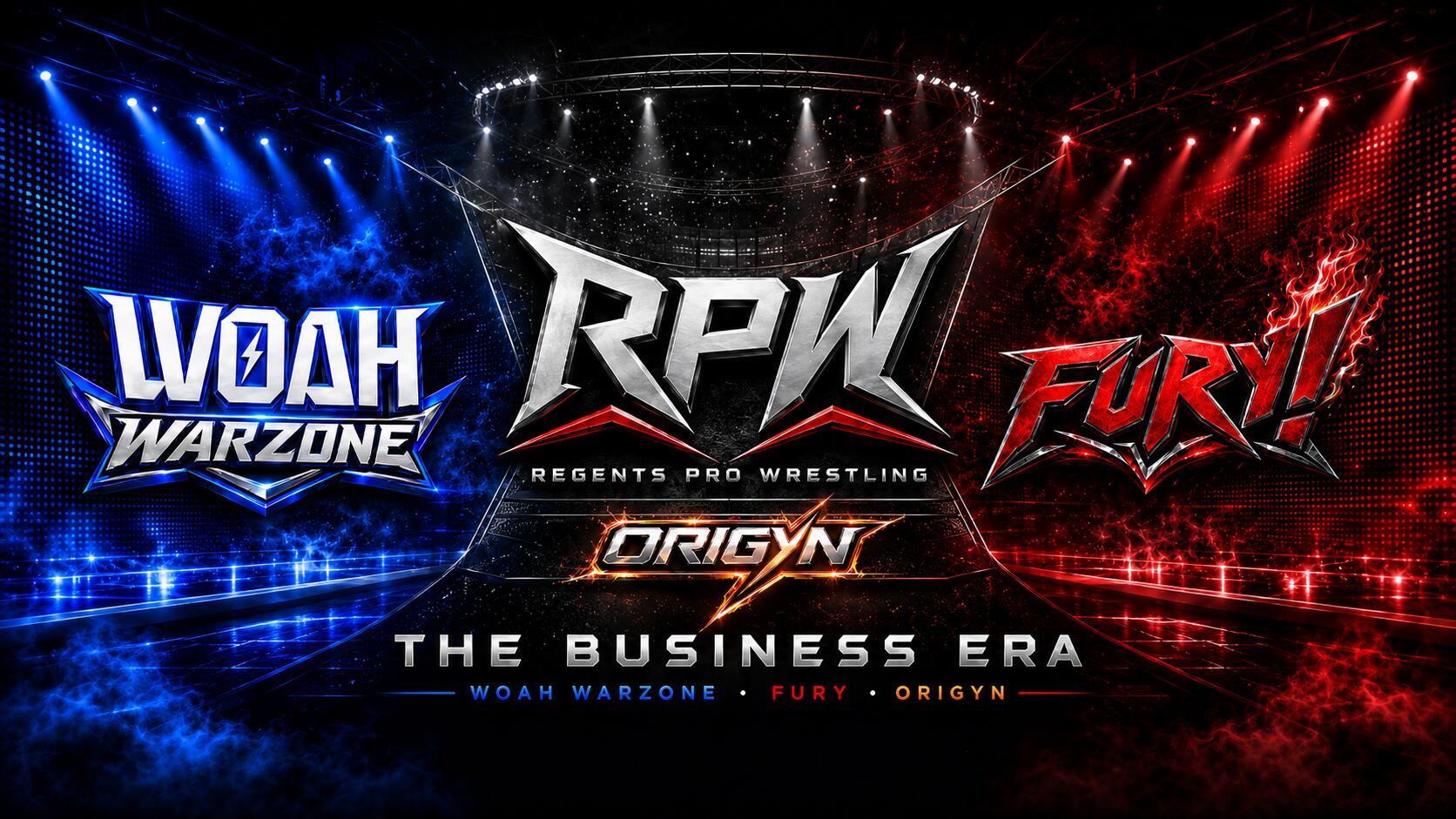Discovery splash banner for Regents Pro Wrestling Discord server