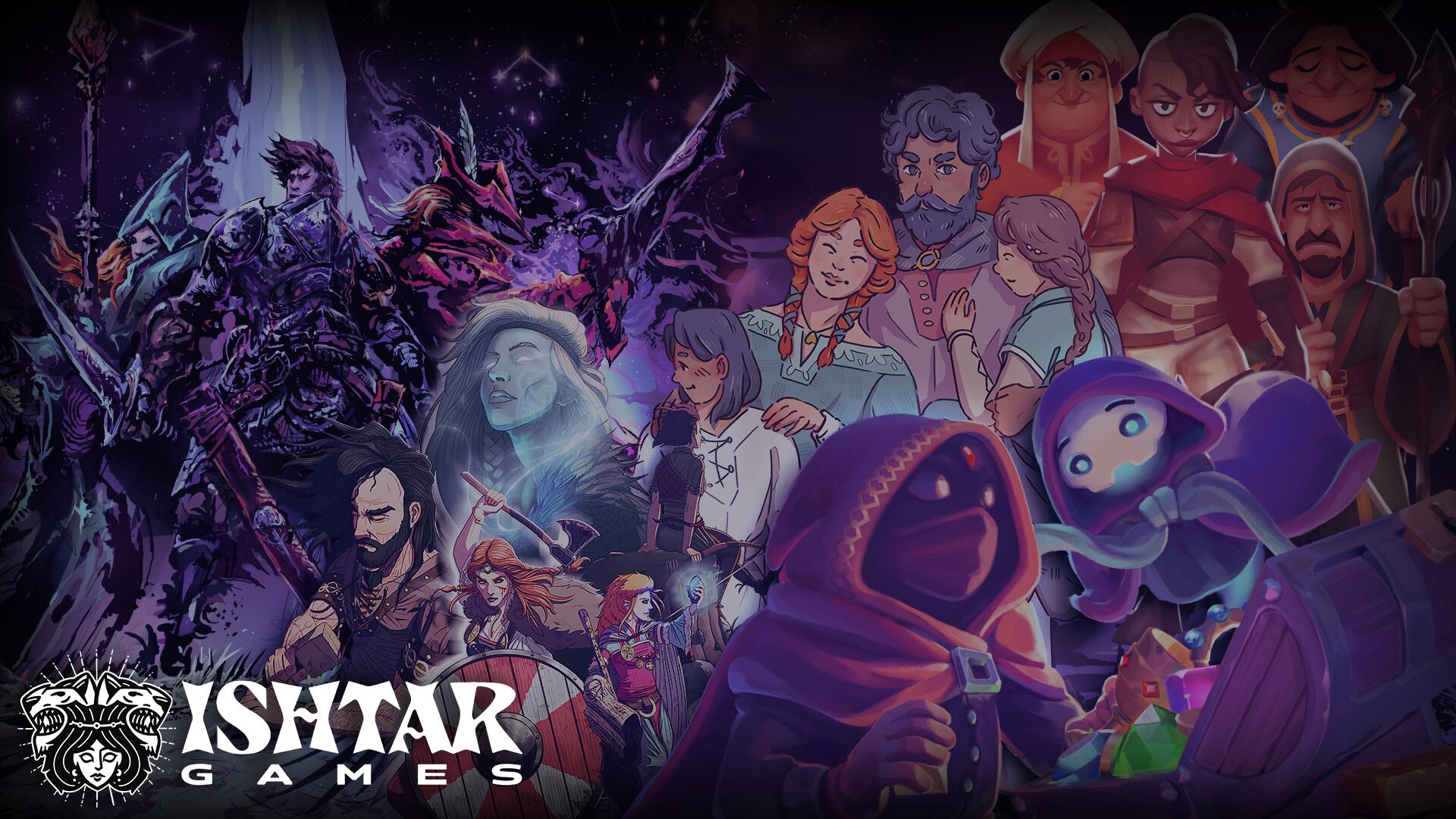 Discovery splash banner for Ishtar Games Discord server