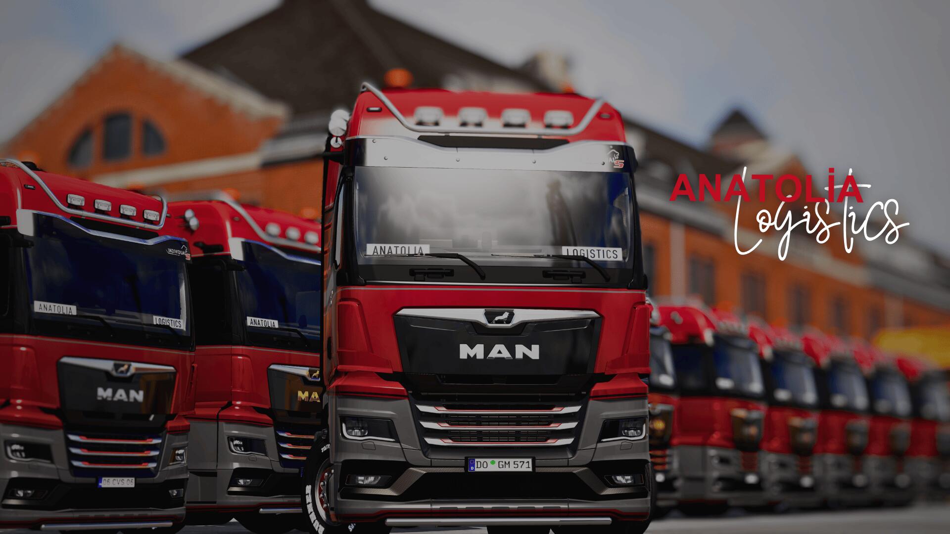 Discovery splash banner for Anatolia Logistics | Verified VTC Discord server
