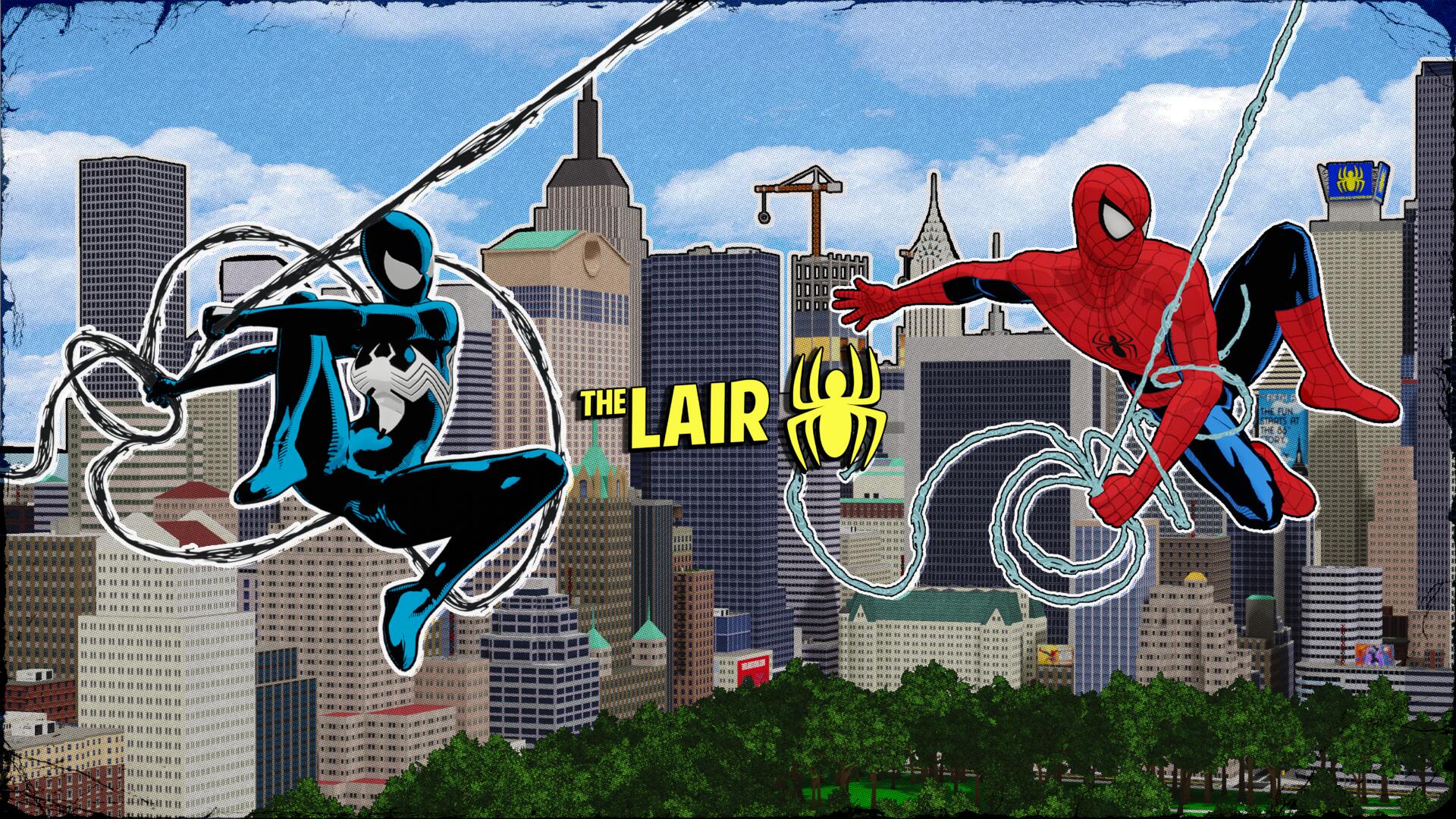 Discovery splash banner for The Spider-Lair Discord server