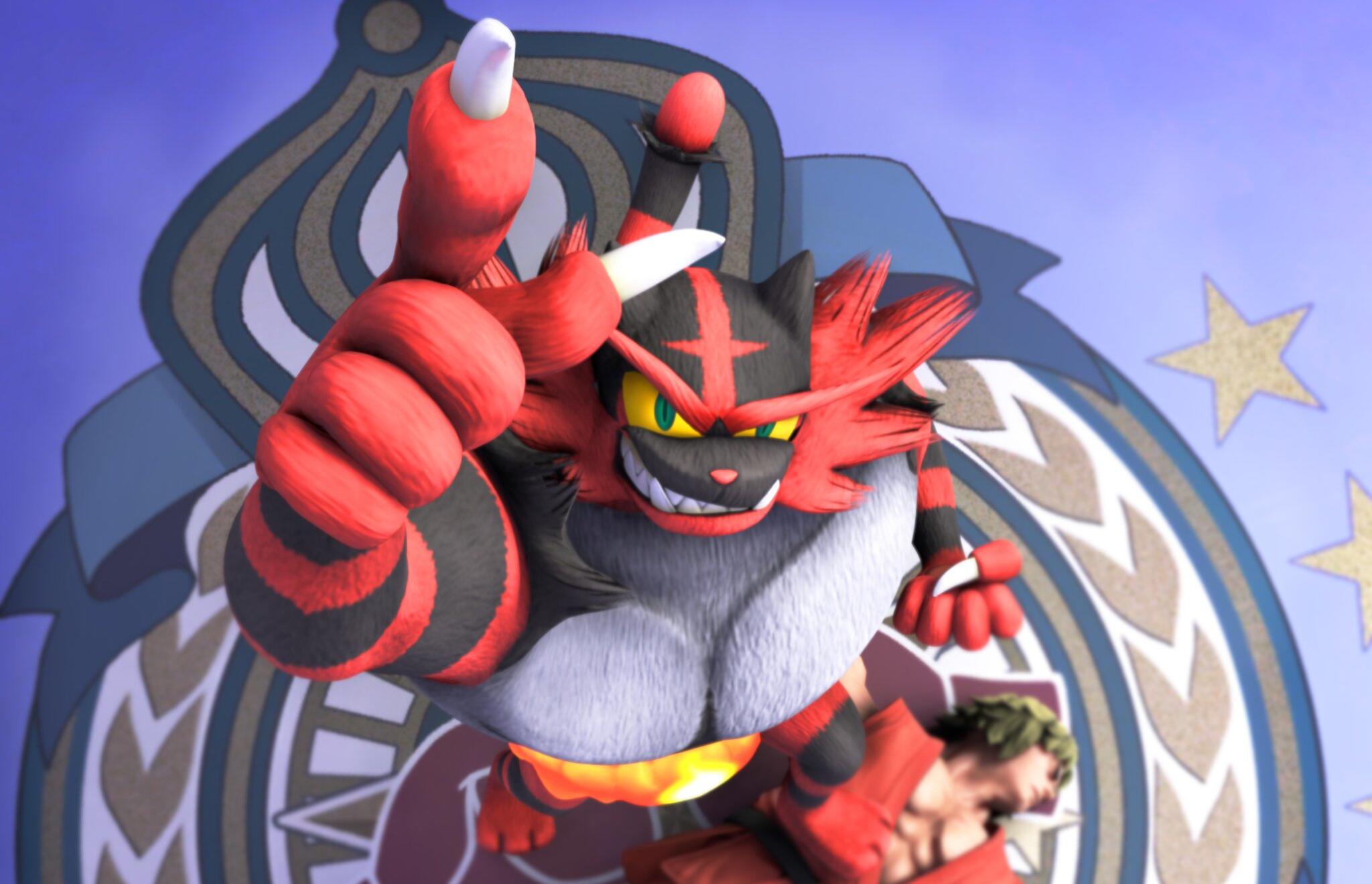 Discovery splash banner for The Ring of Fire - SSBU Incineroar Discord Discord server
